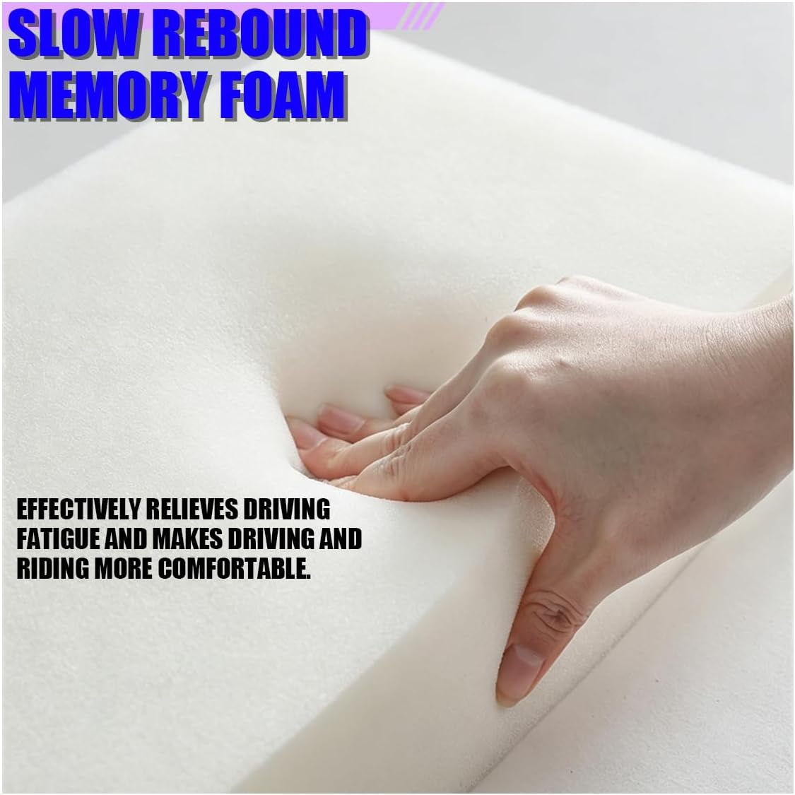 Car Headrest Pillow for Driving, with Adjustable Strap (Coffee) image 4