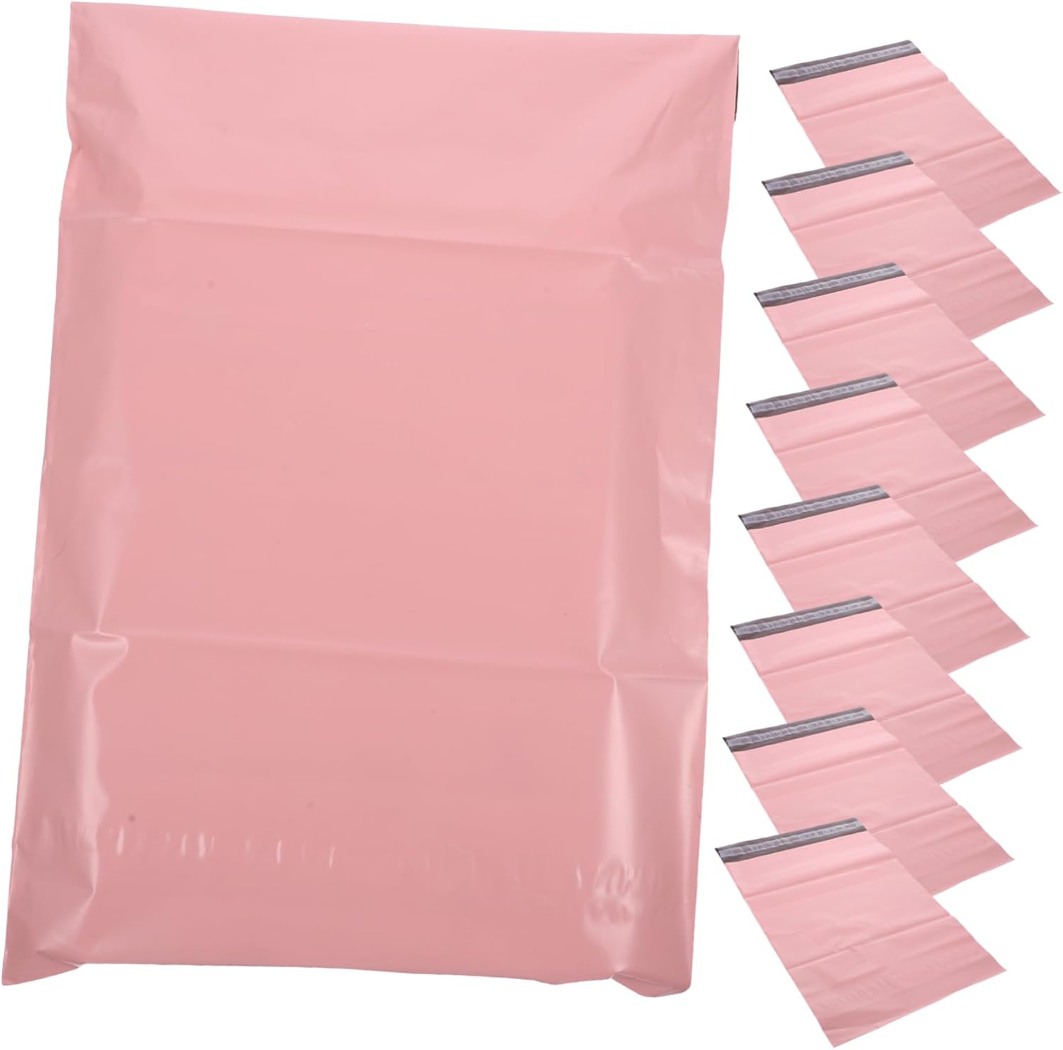 NUOBESTY 100pcs Mailing Envelopes Pink Packaging Bags for Clothes Shipping and Convenient Mailing