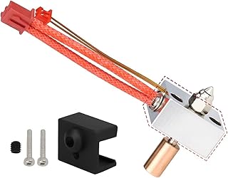 APAAZO High Temperature Pro Heating Block Kit Customized Compatible With Ender-3 S1 CR-10 Smart Pro Printer Equipped With Sprite Extruder (Color : Copper Plating kits)