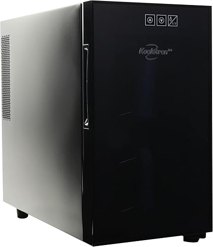 Miniatura 2 de Koolatron Urban Series - Refrigerador termoeléctrico de 8 botellas de 0.8 pies cúbicos, color negro, para encimera de vino tinto o blanco en cocina