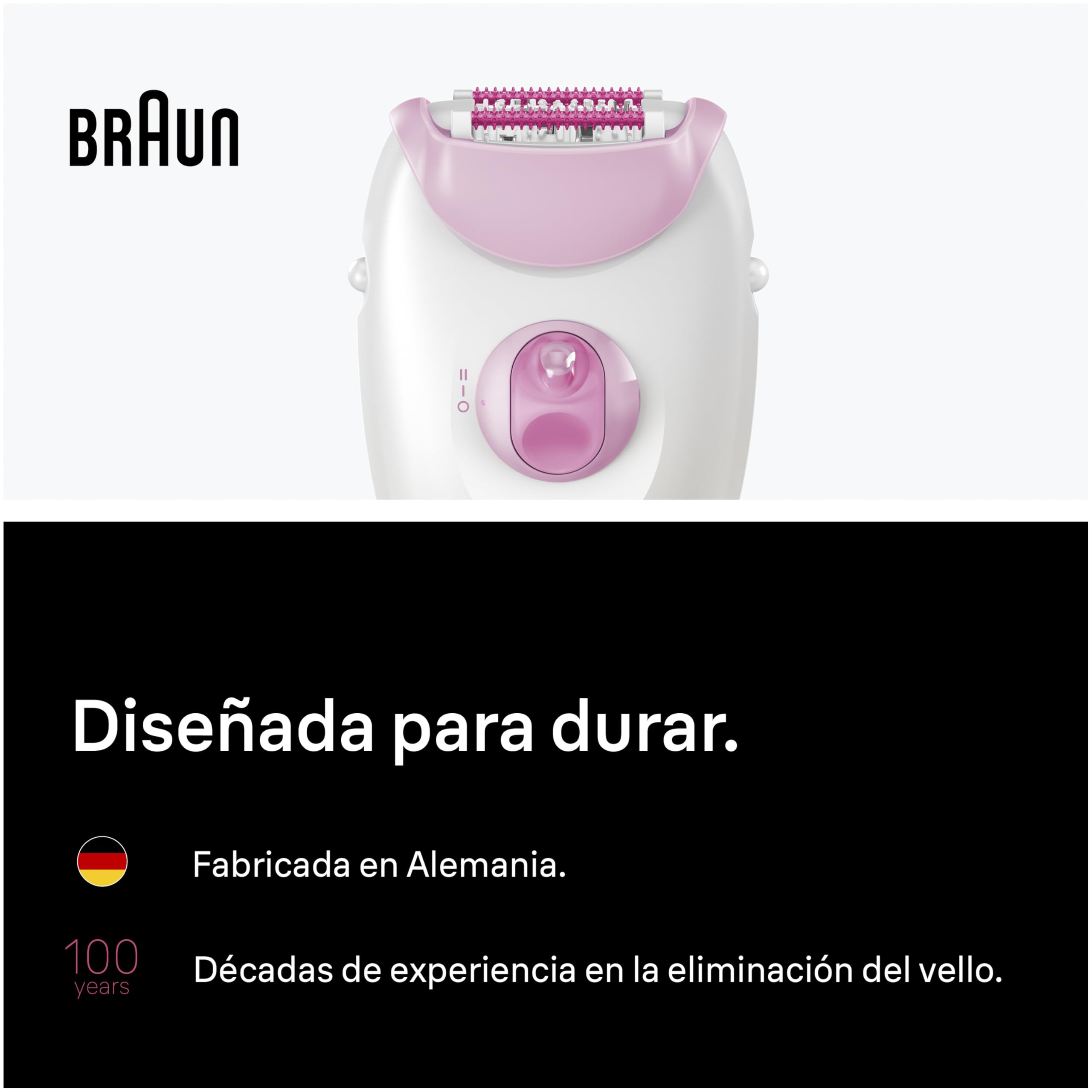 Braun Depiladora Eléctrica Mujer Silk·épil 3 Depiladora Corporal con Cable, Incluye Peine Recortador, Depila Y Rasura, Depilación Suave Duradera, Eliminación Fácil del Vello en Casa, 3-032
