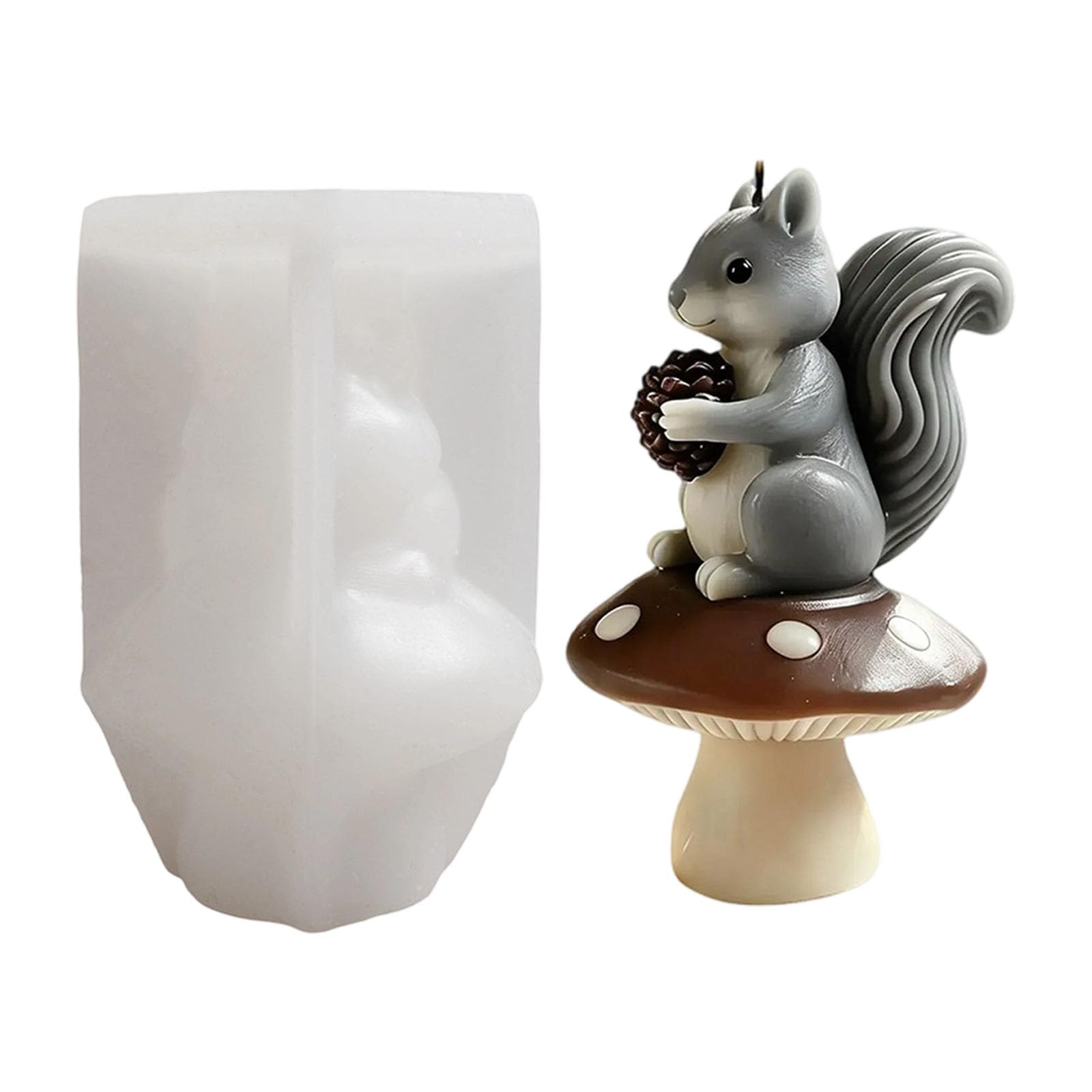 carotoe Creative Squirrel Shaped Silicone for and Festival Crafting Activity Christmas