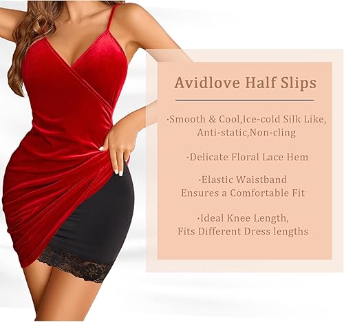 Miniatura 5 de Avidlove Medias sandalias para mujer, debajo del vestido, no se pegan, ribete de encaje floral, por encima de la rodilla, medias