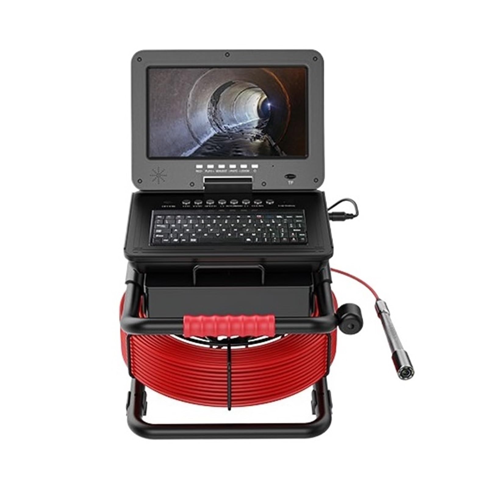YNIYUJKL Drain Inspection Camera 10" Ips 1080P Dvr Sewer Pipe Inspection Camera With Meter Counter 5X Image Enlarge Endoscope,23mm Meter Control-30M