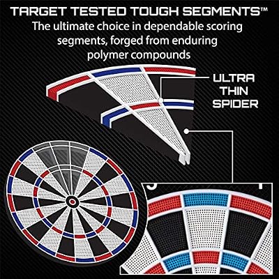 Viper 787 Electronic Dartboard, Ultra Thin Spider for Increased Scoring Area, Free Floating Segments, Locking Segment Holes for Fewer Bounceouts, Automatic Scoring
