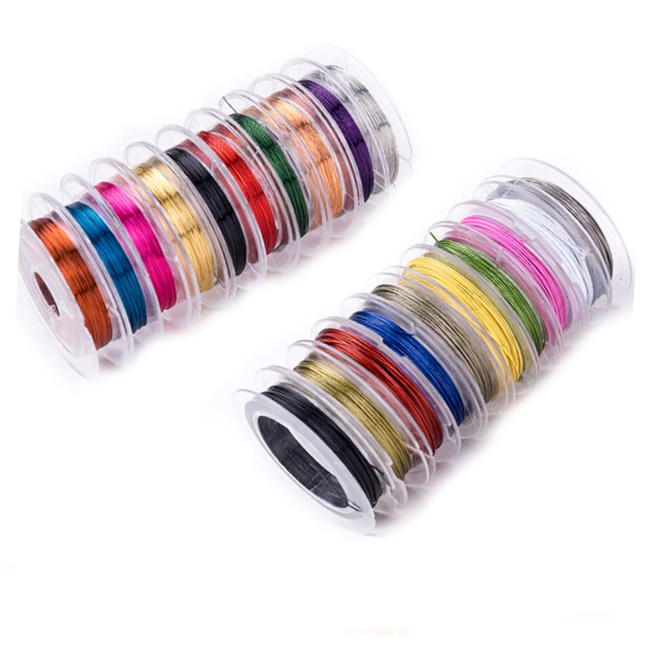 TEHAUX 30rotoli Filo Di Rame Per Creazione Gioielli Di Filo Artistico Flessibile Per Perline e Decorazioni Strumenti Per Fai Da Te e Artigianato Con Alta Duttibilità e Facilità Uso