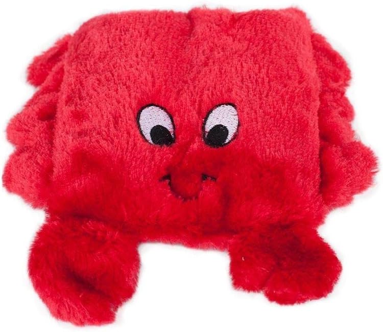 ZippyPaws - Squeakie Pads No Stuffing Plush Dog Toy - Crab