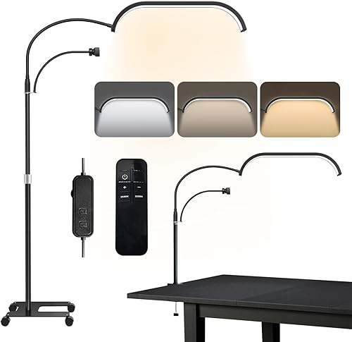 Miniatura 8 de Lámpara de pestañas 2 en 1, luz de media luna para pestañas, tecnología de pestañas de luz de luna con soporte para teléfono y brazo oscilante, luz