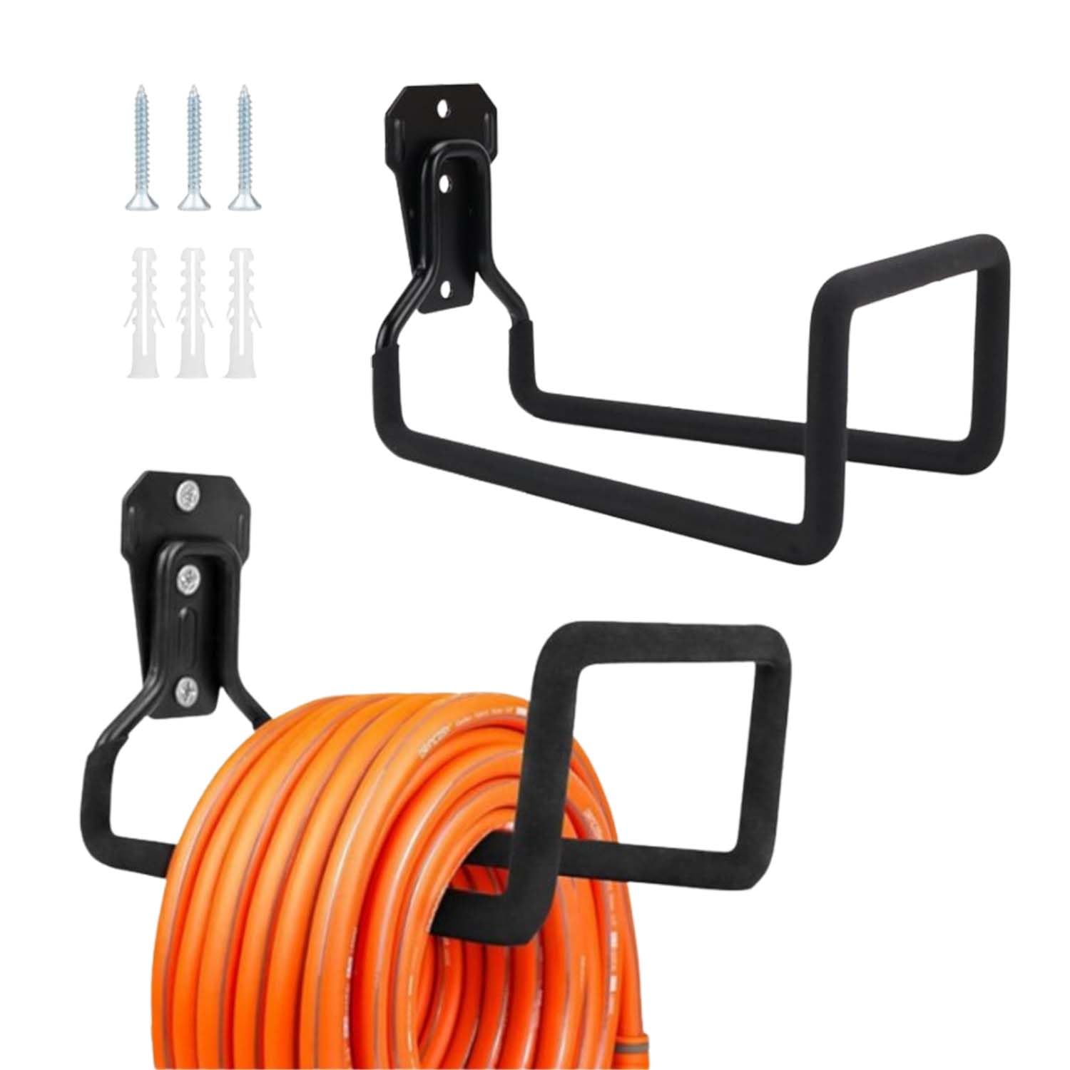 Support tuyau arrosage mural x2 pour l'organisation du garage et jardin
