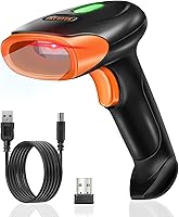 Vista 1 de KUIIYER Escáner de código de barras inalámbrico, escáneres de código de barras QR 1D 2D, lector de código de barras de mano con CMOS actualizado