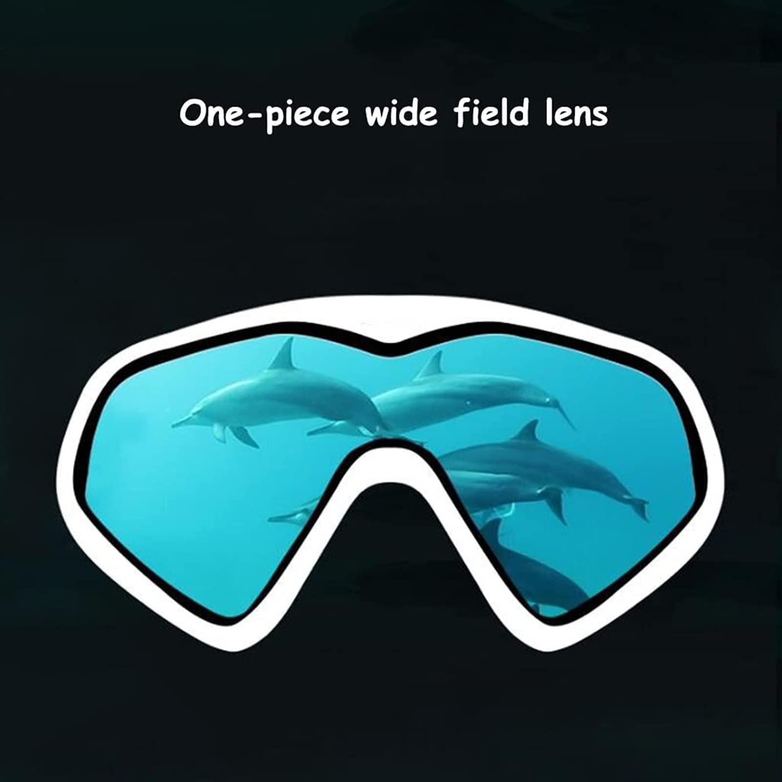 Máscaras de Buceo Gafas de Snorkel Gafas Impermeables y antivaho de Silicona Equipo de Buceo HD Unisex Gafas de natación