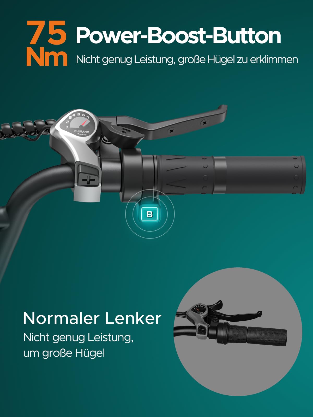 ENGWE L20 Boost Elektrofahrrad für Erwachsene, herausnehmbarer Akku mit 48V 13Ah, Reichweite bis zu 126KM, 20×4,0 Fat-Reifen, 7 Gänge Ebike
