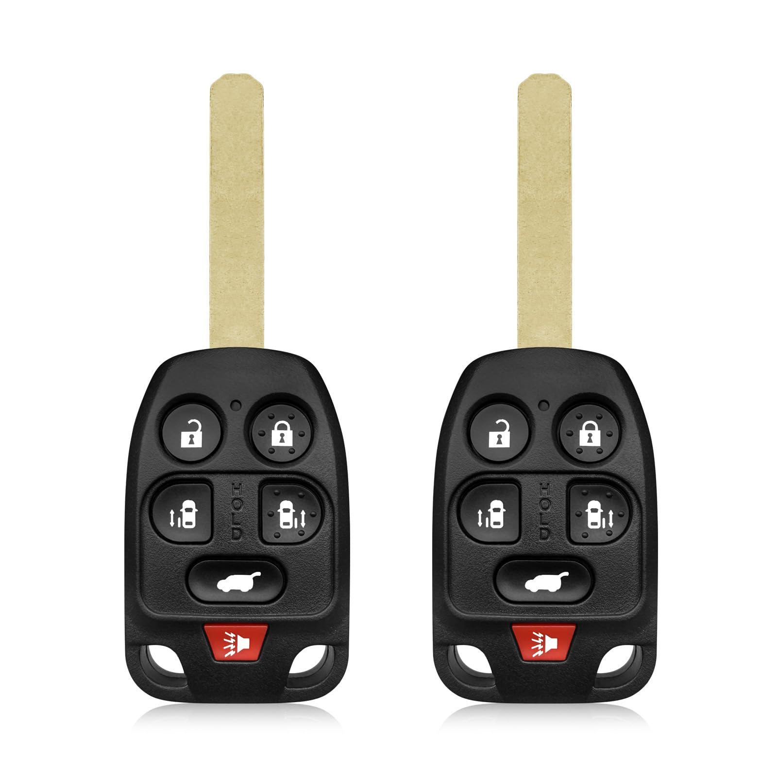 2 Keylessbest Replacement for 2011 2012 2013 Honda Odyssey Key Fob Remote Control N5F-A04TAA 6 Buttons 313.8MHz