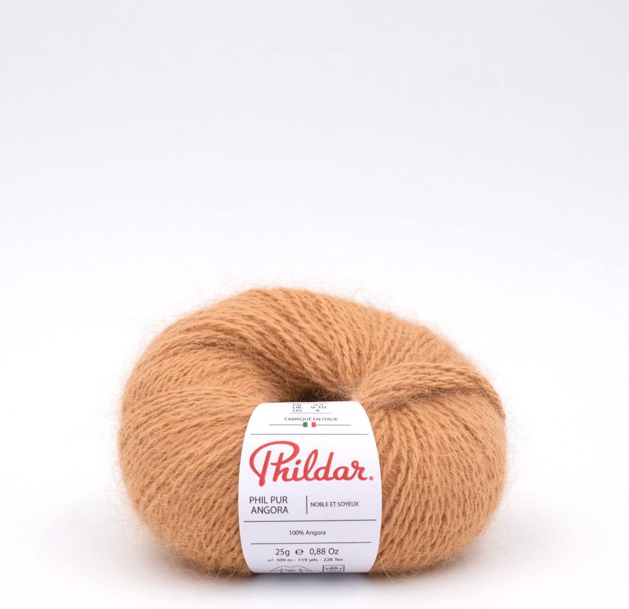 Phildar - Pelote de Laine Phil Pur Angora de 25g - Laine ?� Tricoter - 100% Angora - Aiguille n?�3 