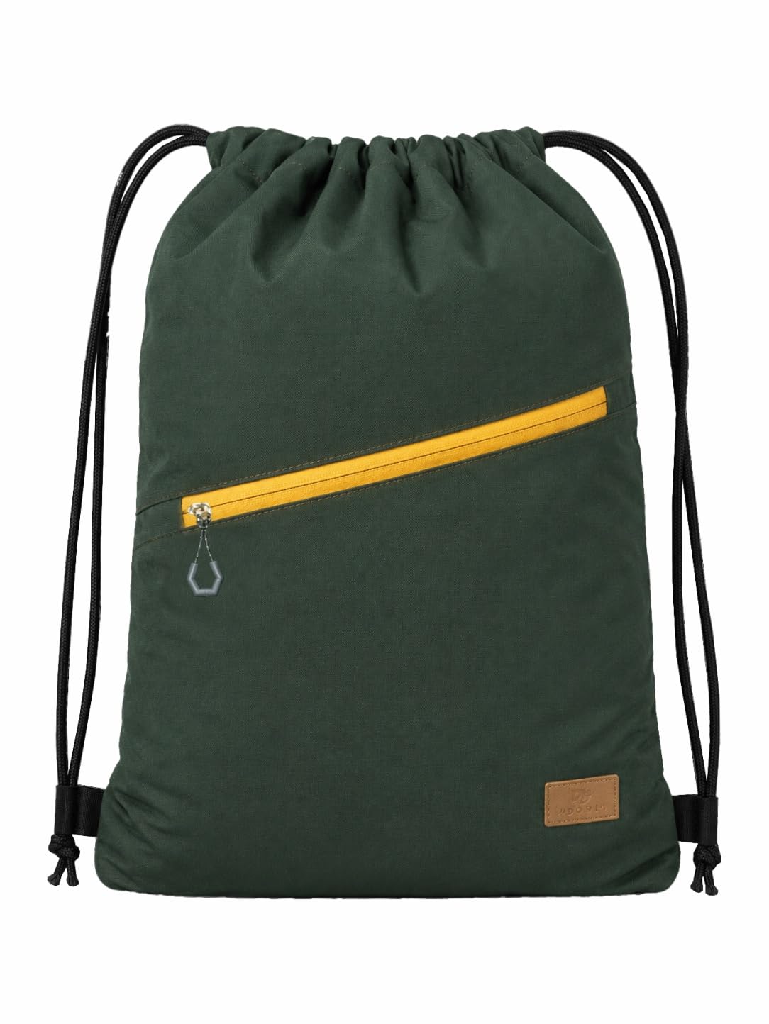 PB Pearlbags Premium Polyester Drawstring Backpack with Front Zip Pocket | Lightweight Unisex Dori Bag (45 cm x 35 cm)-image-14