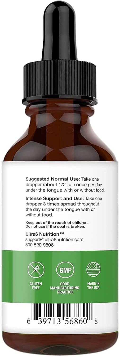 Ultra6 Nutrition Probiotics for Women, Men and Kids - 20 Strain Liquid Probiotic Supplement for Digestive & Gut Health - Image 5