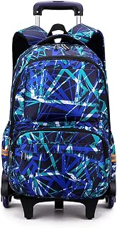 Starry Sky Geometry Trolley Backpack Middle School Student School Bag Primary School bookBag
