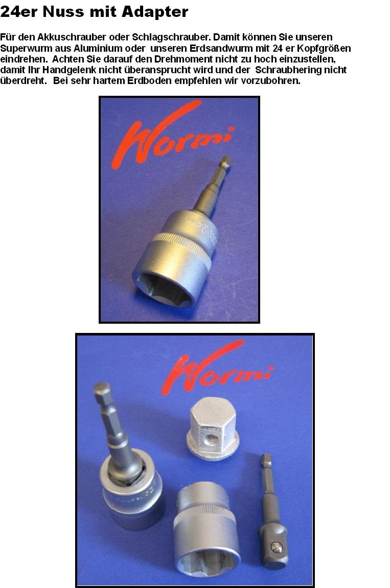 4 x ZELTHERINGE STABIELO Aluminium mit einem WURMSCHRAUBEN Gewinde + Edelstahl SCHÄKEL 24 mm Ø + Tasche