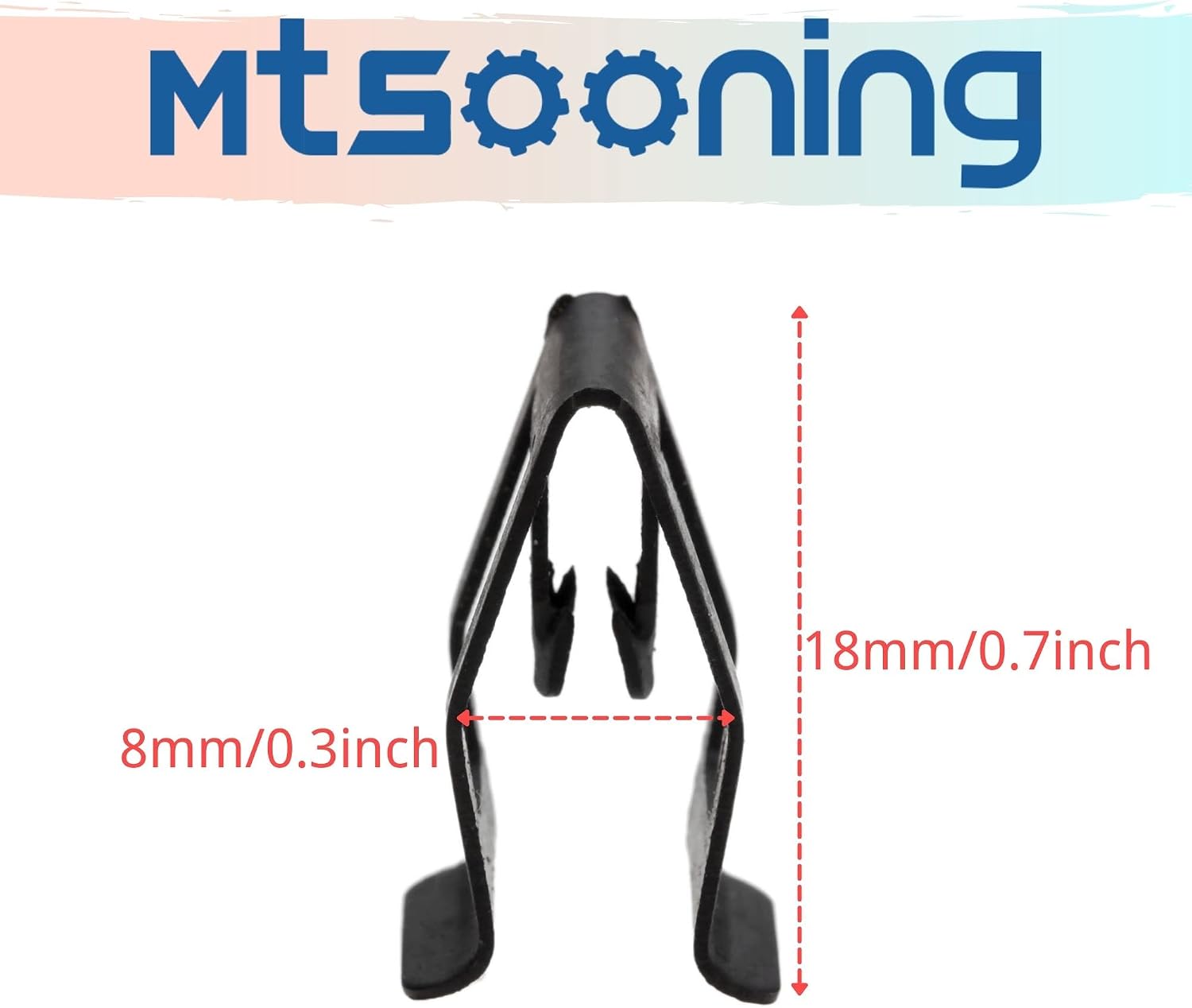 Mtsooning 20PCS Metal Console Trim Clips, Car Front Dash Dashboard Panel Retainer Replacement for Universal Cars Sahara JK Ford Mazda Audi Toyota