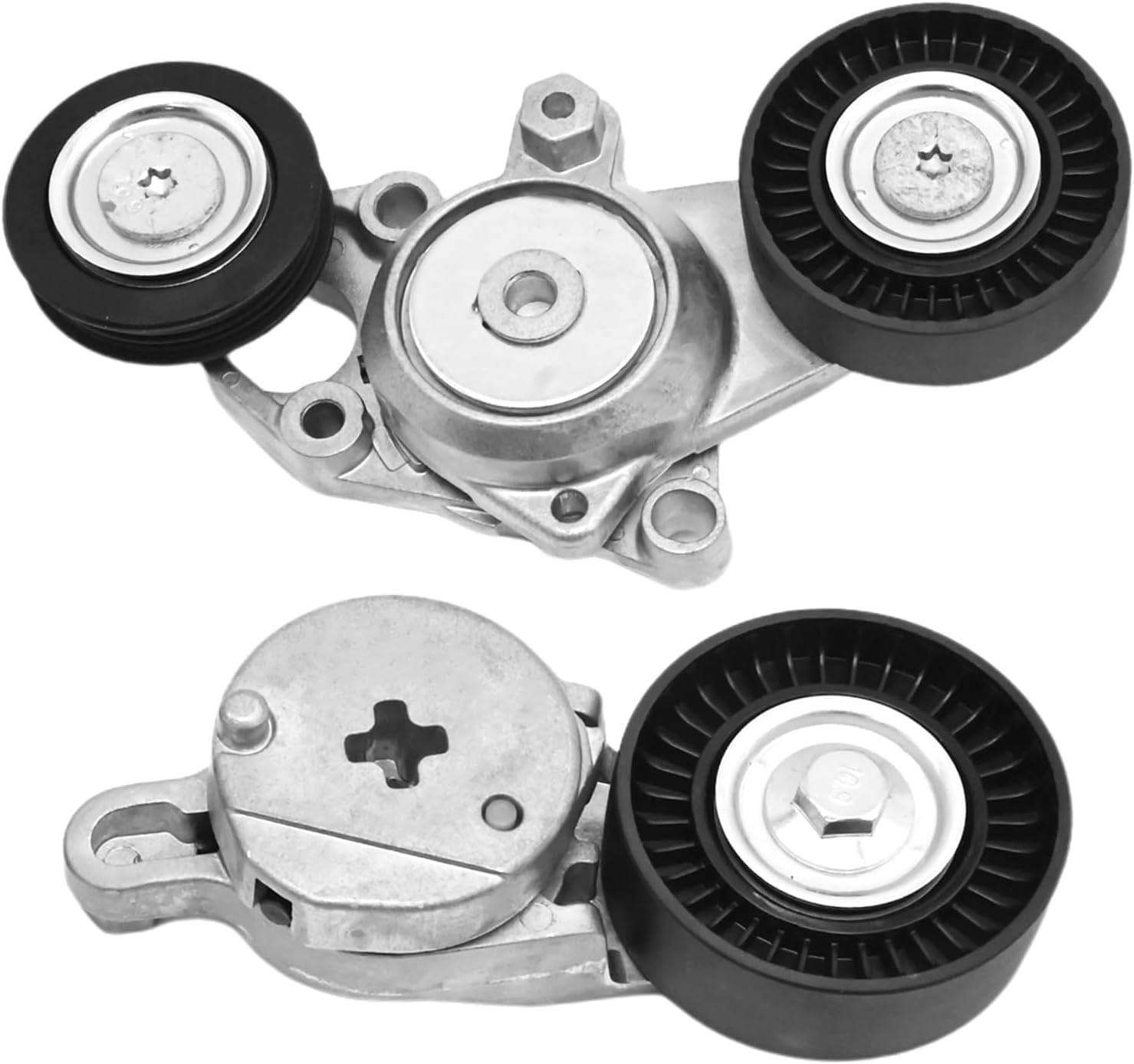 UOIENRT 16601-0V010 2Pcs Belt Tensioner Assembly Replacement for Toyota Camry 2010-2011