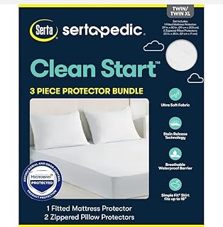 SertaPedic Clean Start 3 Piece Protector Bundle
