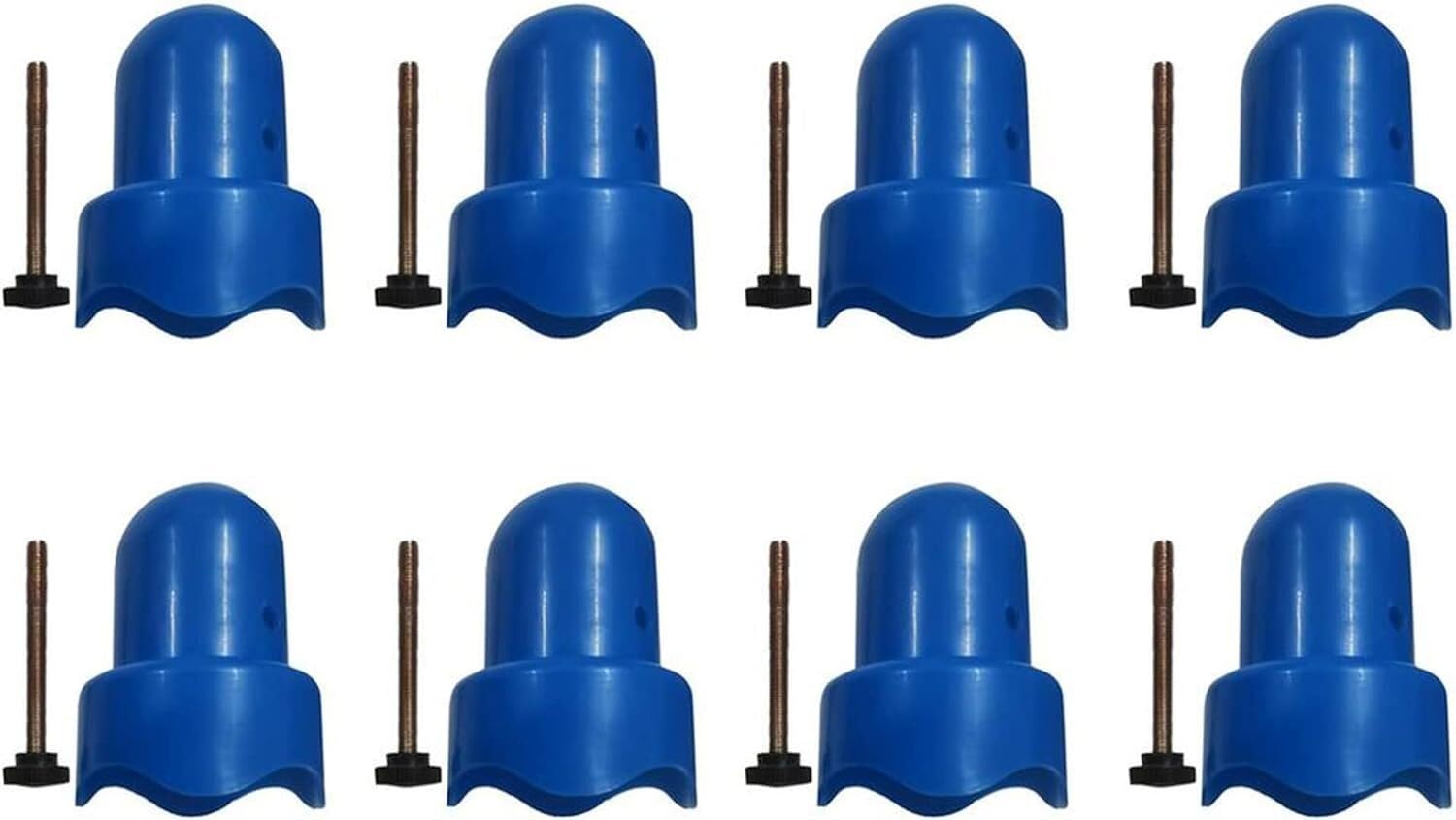 TFG - Ttfd Trampoline Enclosure Pole Cap with Screw Thumb, Durable Thickened Trampoline Pole Cap, Diameter Trampoline Pole Accessories