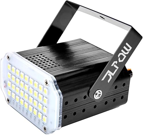 Stroboskop Disco Licht  JLPOW Super Helle LED Lichteffekte Mini Party Licht BA hnenbeleuchtung  Musikgesteuert Disco Strobe Lampe mit weiAYer Blitz  Besten Beleuchtung fA r Weihnachten Party Verein