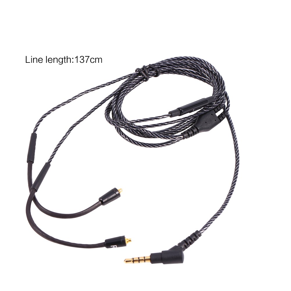 fosa Cable de Audio de Repuesto para Auriculares SHURE SE535 SE425 SE315 SE215 SE846 (3,5 mm)