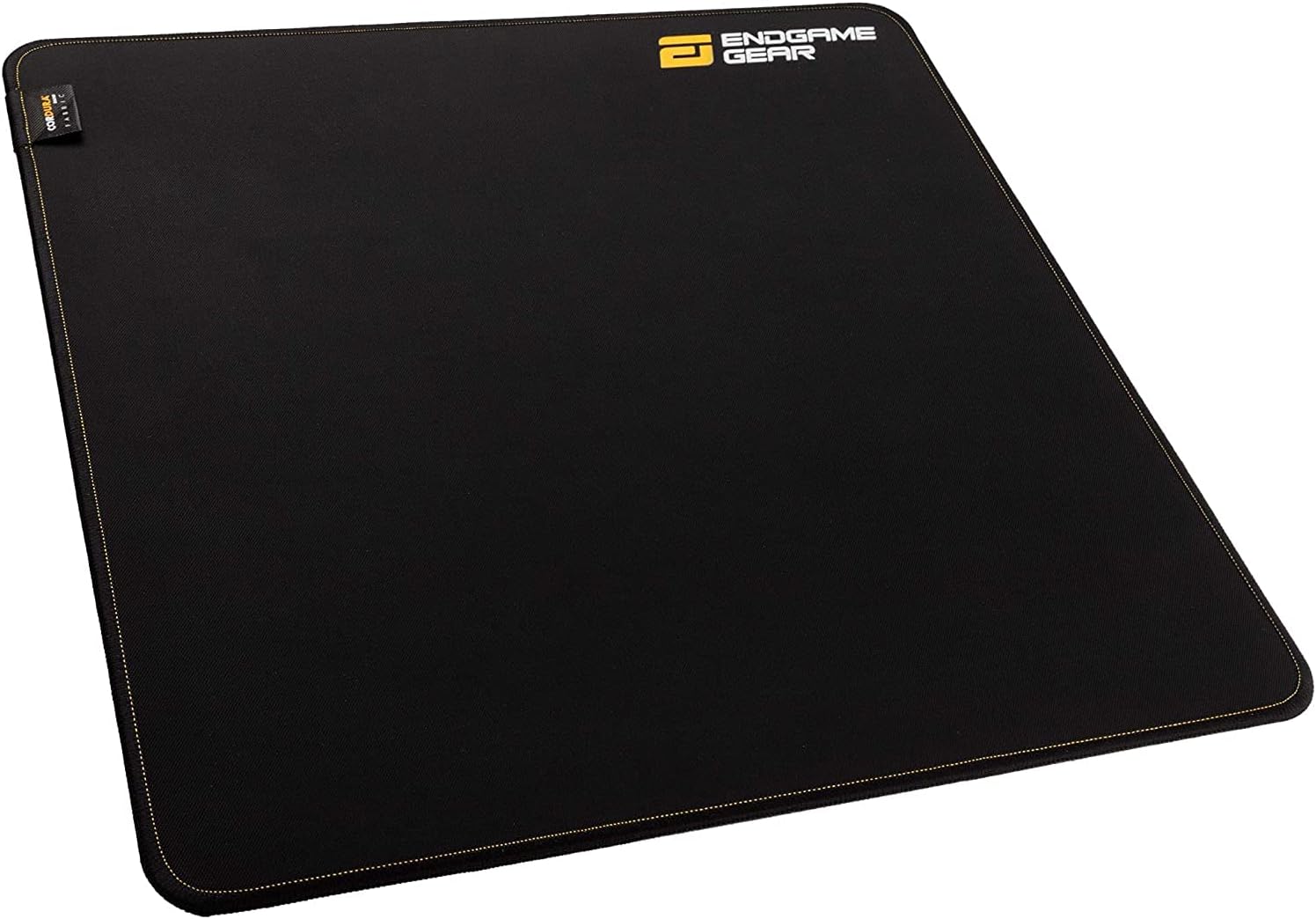 ENDGAME GEAR MPX390 Non-Slip Gaming Mouse Pad; Combination of Silicone and Cordura; 390x390x3mm; Provides Excellent Gliding Properties for All Mouse Types; Black/Yellow