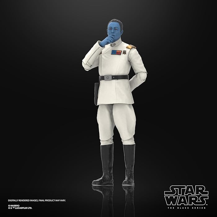 Hasbro G0021 Star Wars The Black Series—Grand Admiral Mitth'raw'nuruodo(core name Thrawn)(Star Wars : Ahsoka Tano)