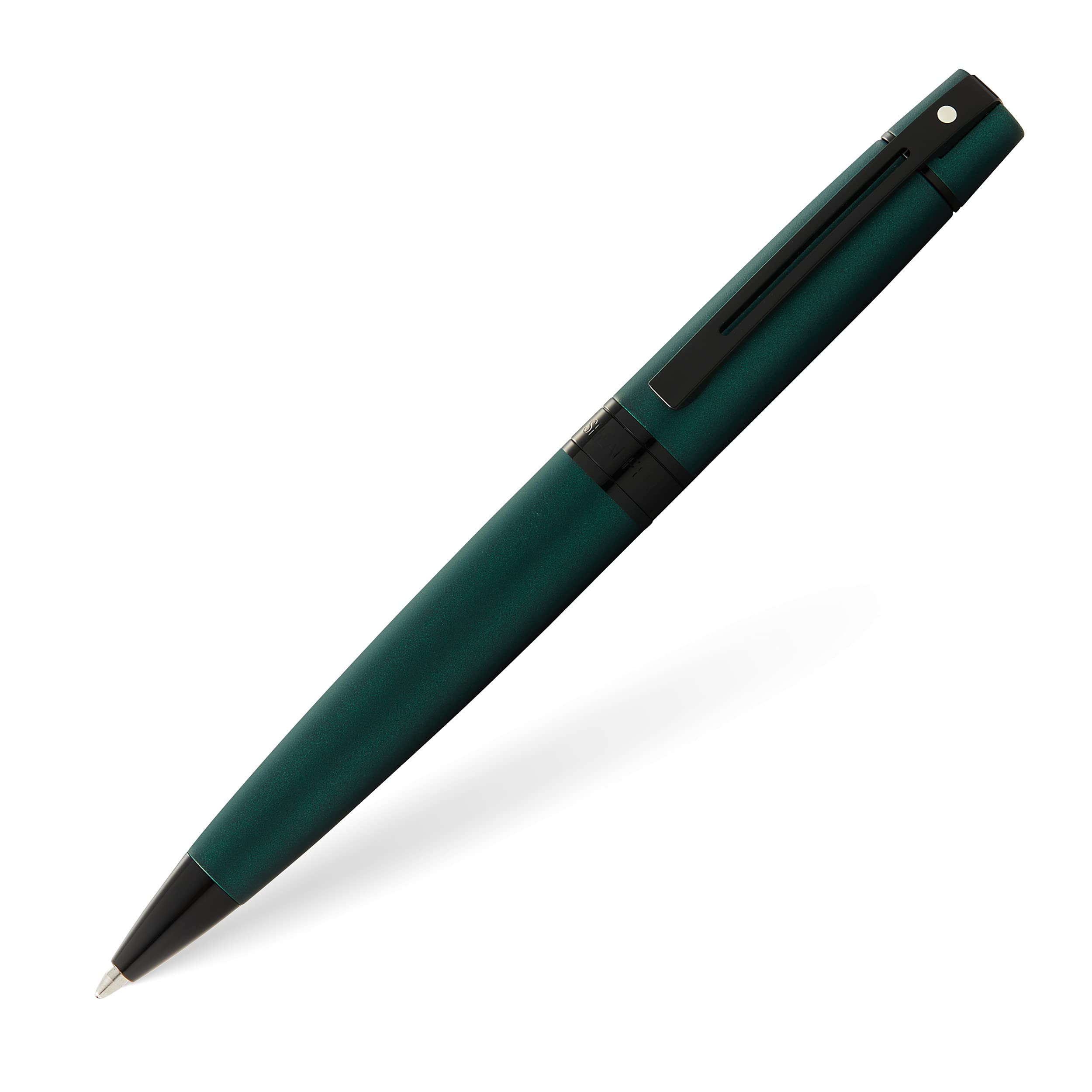 Sheaffer E2934651 Bolígrafo 300 Laca y Detalles, Verde/Negro