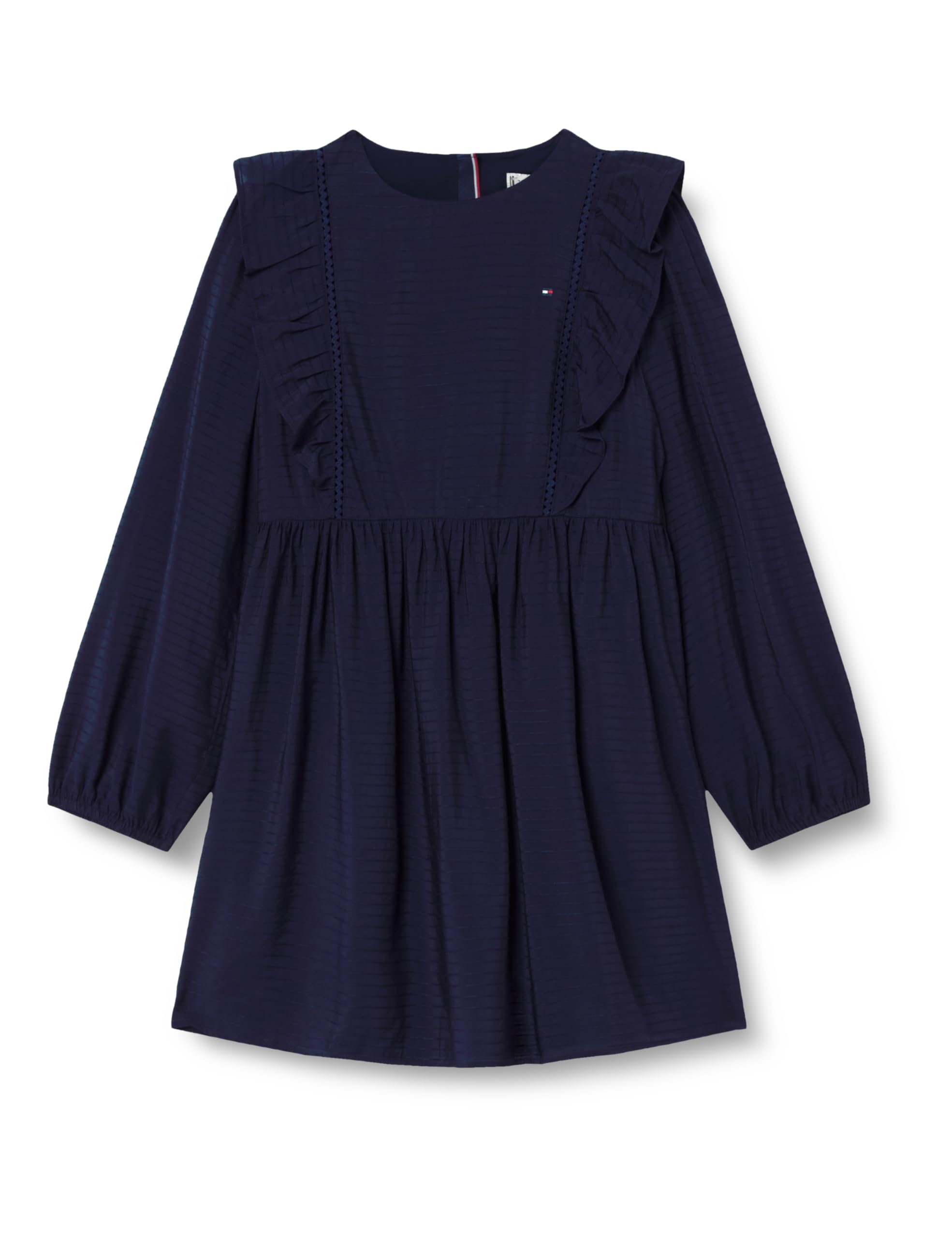 Tommy Hilfiger Sukienka rozkloszowana Dziewczynki Ruffle Aline Dress Ls Kg0kg08945