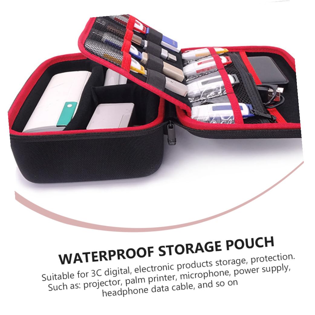 Bolsa de Almacenamiento Portátil Negra de Gran Capacidad para Electrónica