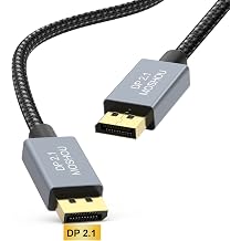 SIKAI CASE VESA Displayport Cable 2.1 1M/3Feet,16K@30Hz Display Cable Gold-Plated Interface Support 3DAR/VR,G-Sync,Free-Sync,FEC,Dynamic HDR,MSD,DSC DP Cable Compatible with AMD NVIDIA etc Monitor