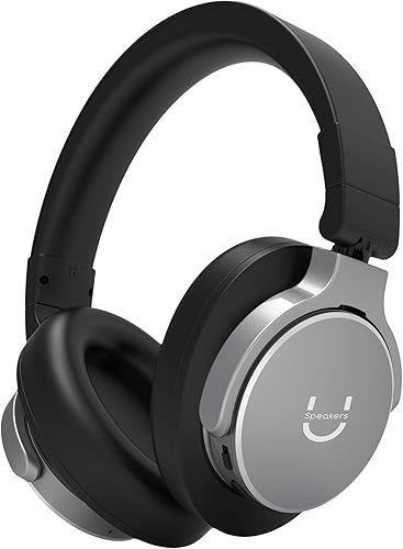 U Evolve - Auriculares inalámbricos, almohadillas de espuma viscoelástica Lux, audio de alta fidelidad, graves profundos, cancelación activa de