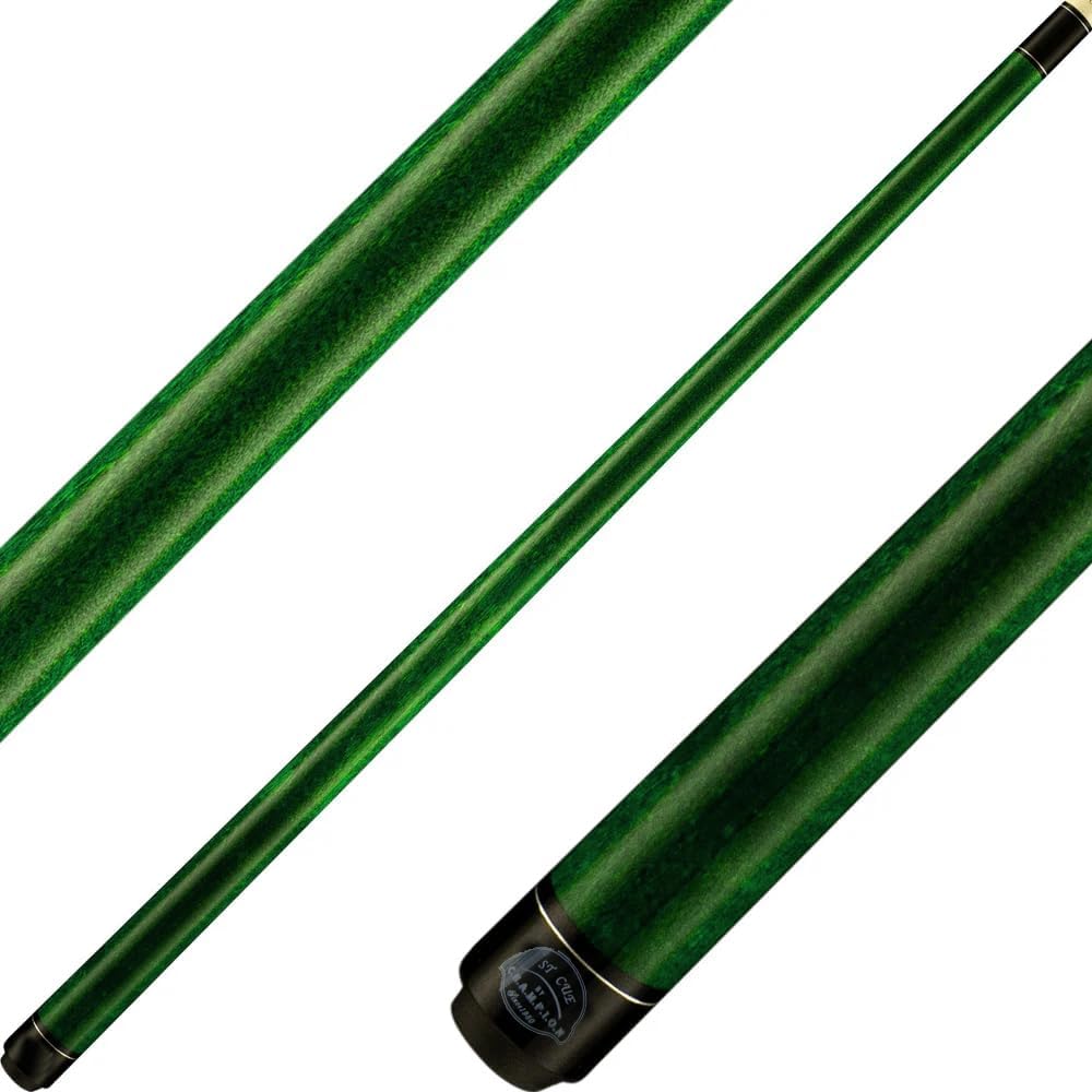 Champion ST Billiards Pool Cue Stick, White/Black/No Case, Champion Pool Glove, 3 cue Tips