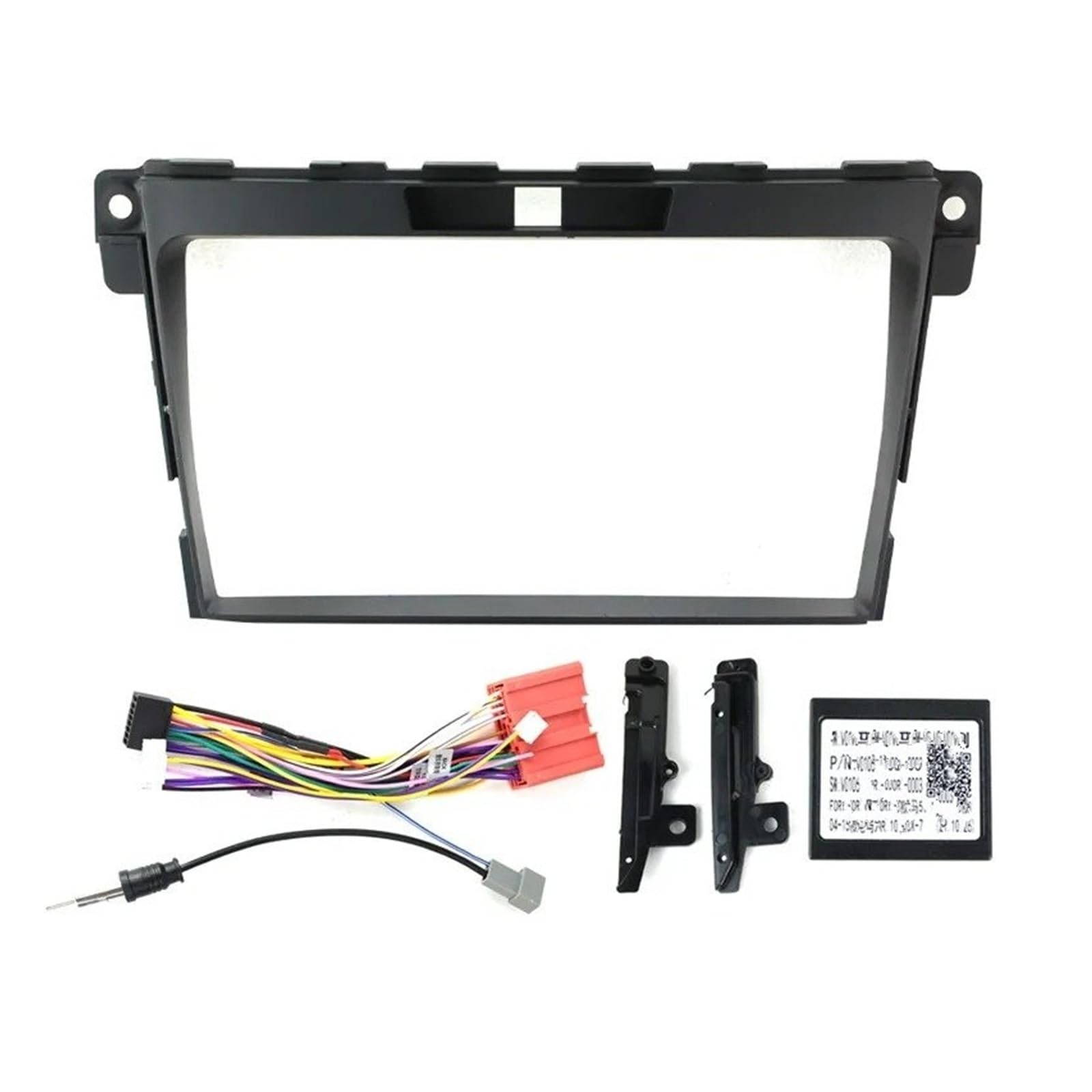 Fascia Marco Marco Salpicadero Radio Coche 2 DIN Panel Estéreo DVD Instalación Montaje Kit Tablero Bisel Adaptador para Mazda para CX7 para CX-7 08-15 Juego Panel Radio