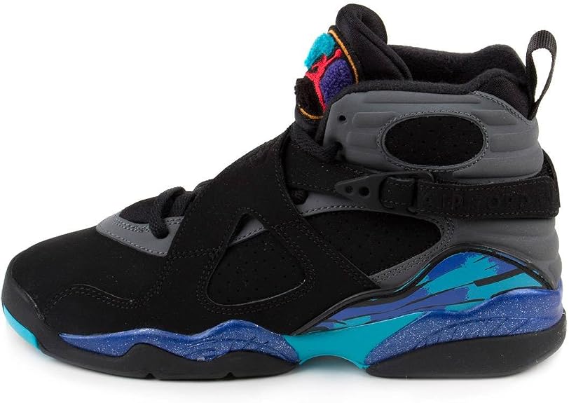 Nike Boys Air Jordan 8 Retro BG Aqua Black/True Red-Bright Concord Leather  Size 6.5Y : Jordan: Amazon.com.mx: Ropa, Zapatos y Accesorios