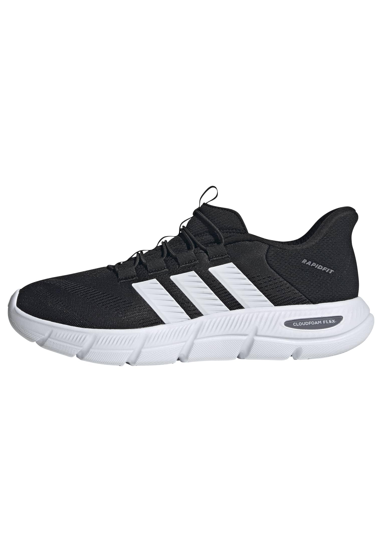 adidas Men's Cloudfoam Flex Laces Shoes, core Black/FTWR White/Grey Three, 7 UK