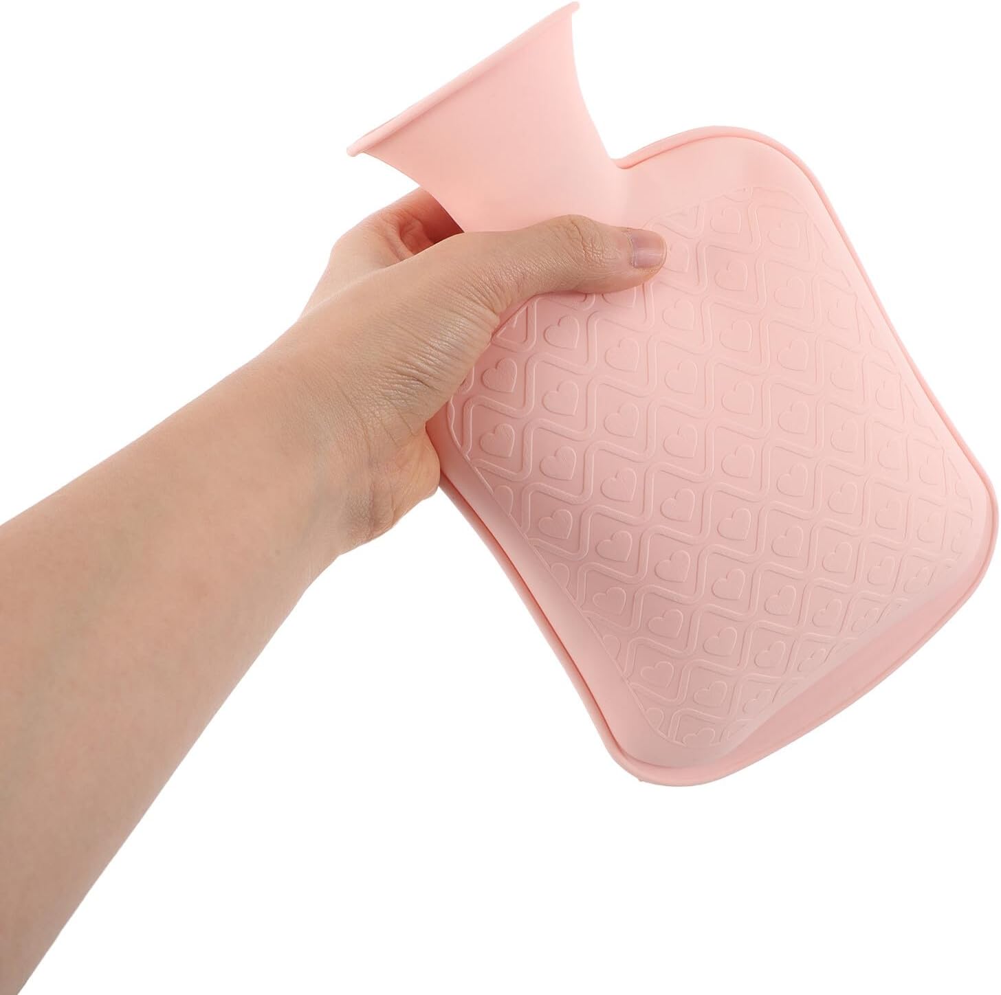 Rubber Hot Water Bottle 800ml, Hot Water Bag for Relief, Cold Therapy Pack, Heat Pad for Neck and Shoulders, Suitable for Women Men