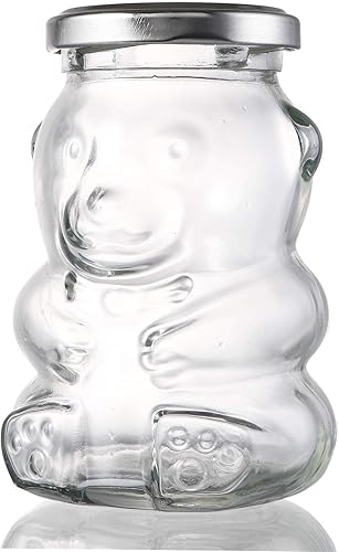 Miniatura 3 de Bekith Paquete de 12 tarros de cristal de 12 onzas con tapas plateadas para mermelada, recuerdos de boda, regalos de ducha, alimentos para bebés,