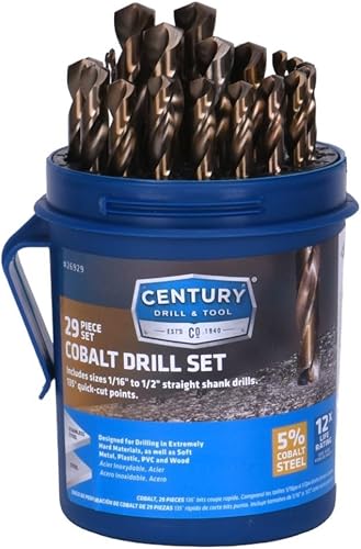 Miniatura 1 de Century Drill & Tool 26929 Juego de brocas cobalto, 29 piezas