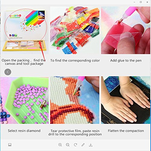 Diy 5D Diamond Painting By Number Kits, Crystal Rhinestone Diamond Embroidery Paintings Pictures Arts Craft For Home Wall Decor, Ocean Lovers (11.815.7Inch) #TOP4