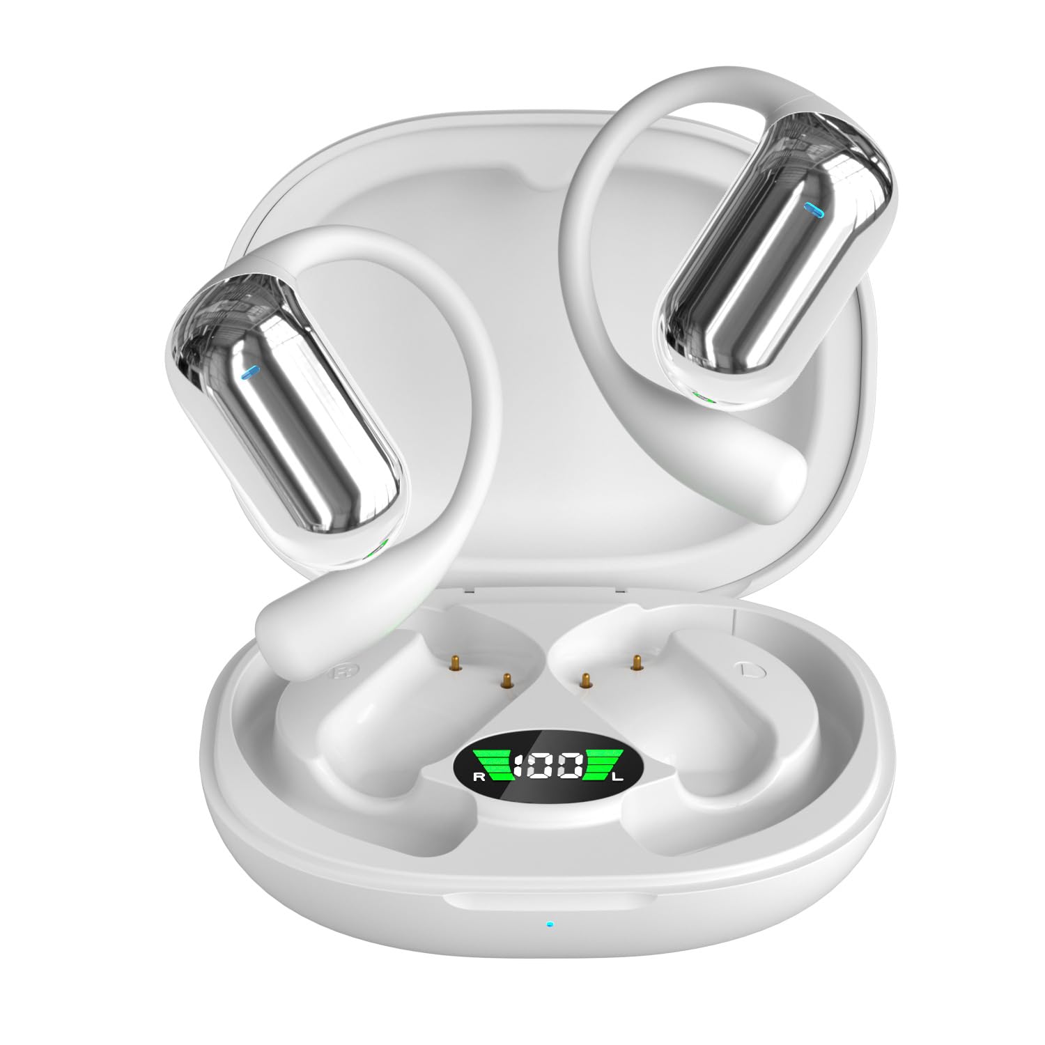 Écouteurs Open-Ear Bluetooth 5.4 Avec Clip - Ultra-légers 4,8 G, 48h Autonomie, IPX7, Pour Sport Et Lunettes