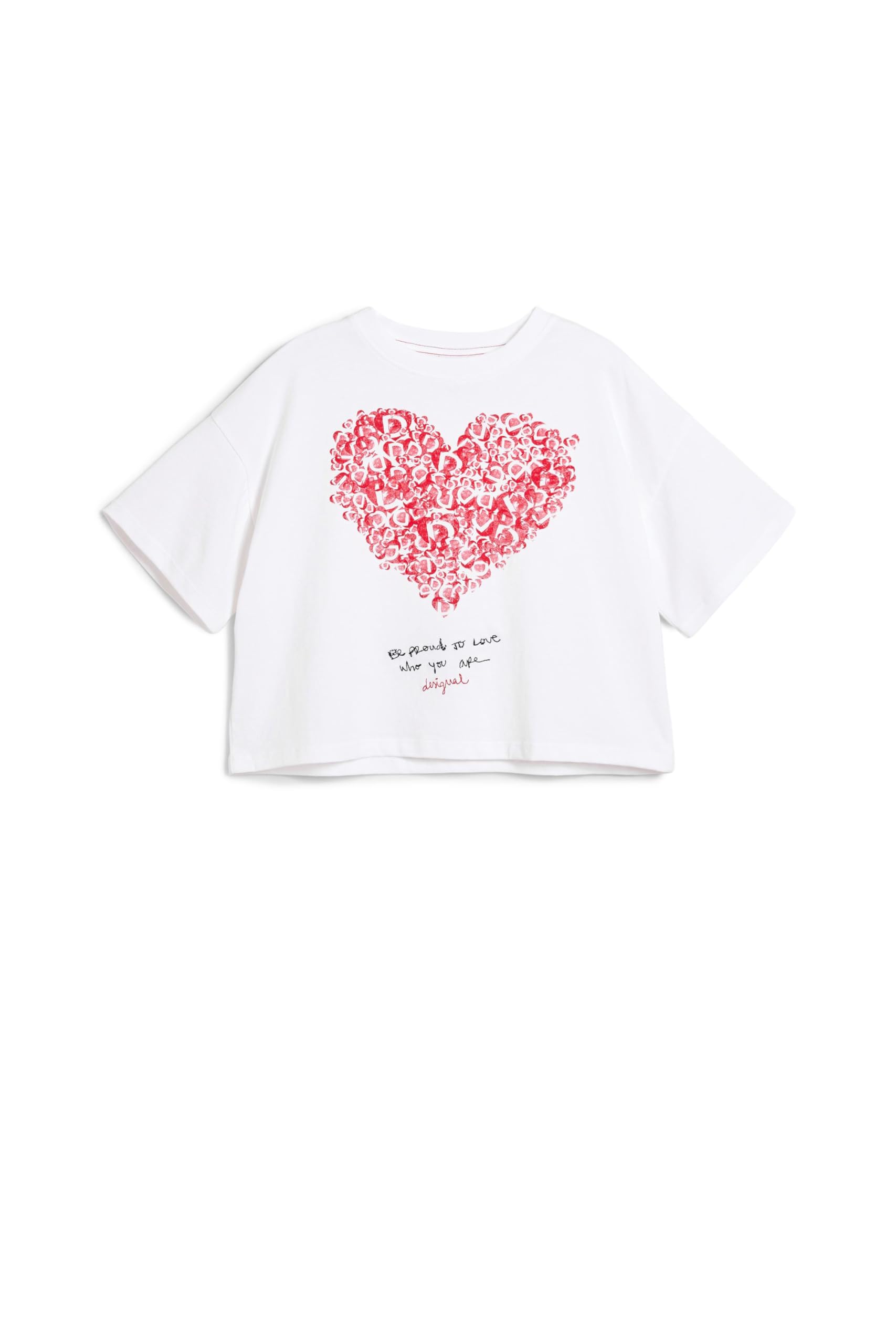 Desigual Mädchen Blanc T-Shirt Dalila