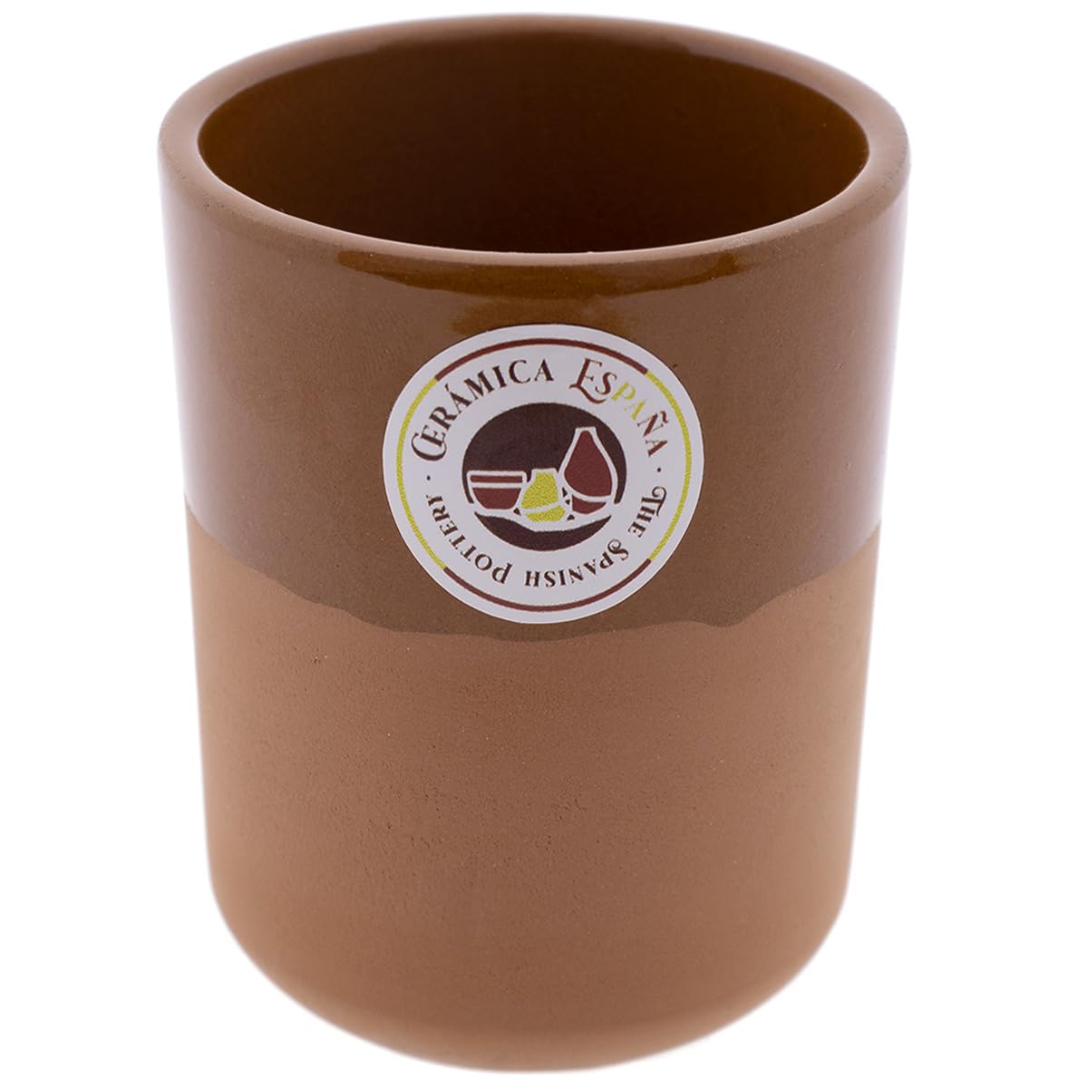 HISZPANIA CERAMICA | Kieliszek do piwa | Czerwony mud Filo Miód - Model M03 | Dzbanki piwa w czerwonym błocie | Szklanki do wody | 330 ml