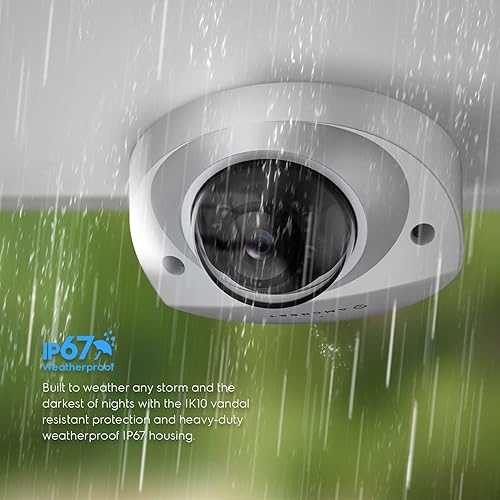 Miniatura 6 de Amcrest Cámara IP PoE AI de 5 megapíxeles, cámara IP de seguridad para exteriores, micrófono incorporado, detección de humanos y vehículos,