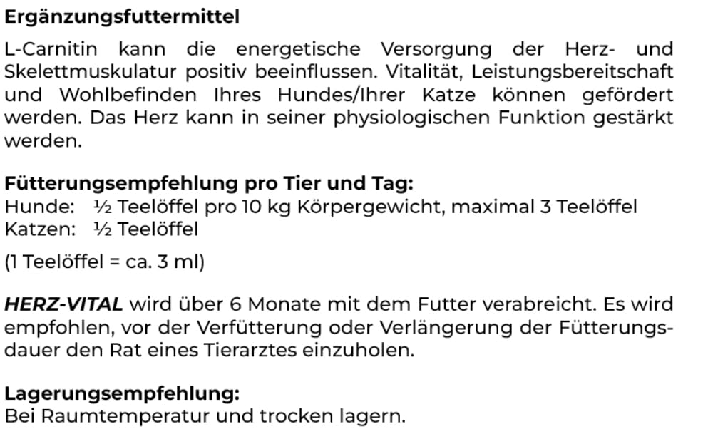 Canina Herz-Vital | 100 ml Hundezusatzfutter