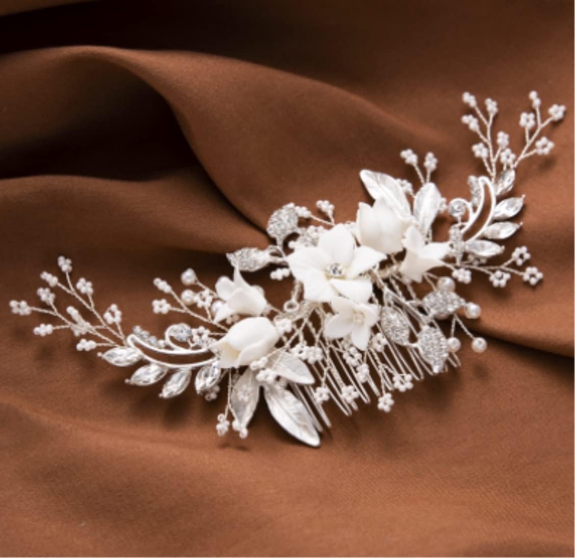 Hair Comb Slides Metal Side Plum Blossom Hanfu Decorative Hairpin Chinese Style Wedding Acceseries Access ories for