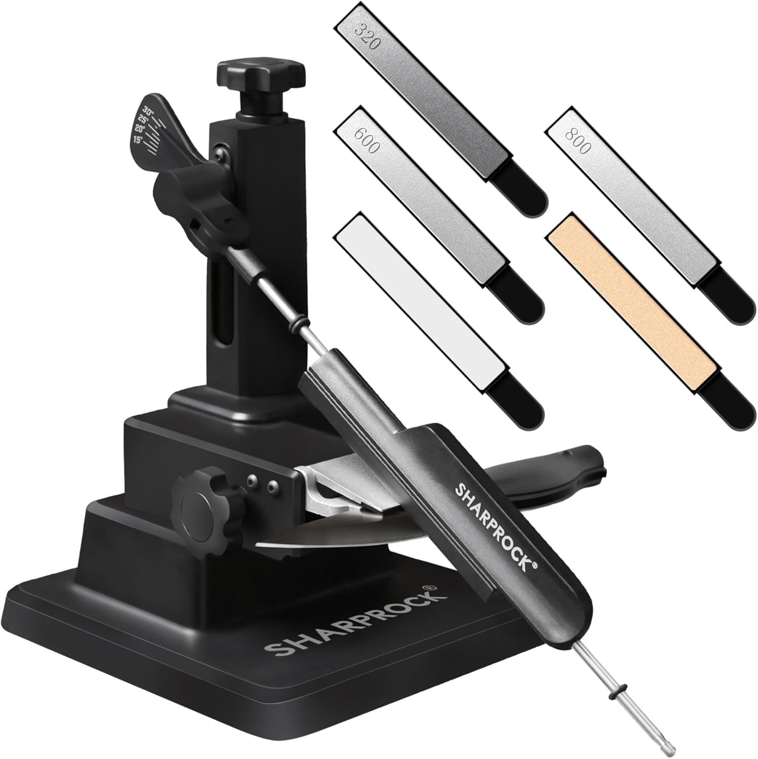 Professional Knife Sharpener with 7 Whetstones